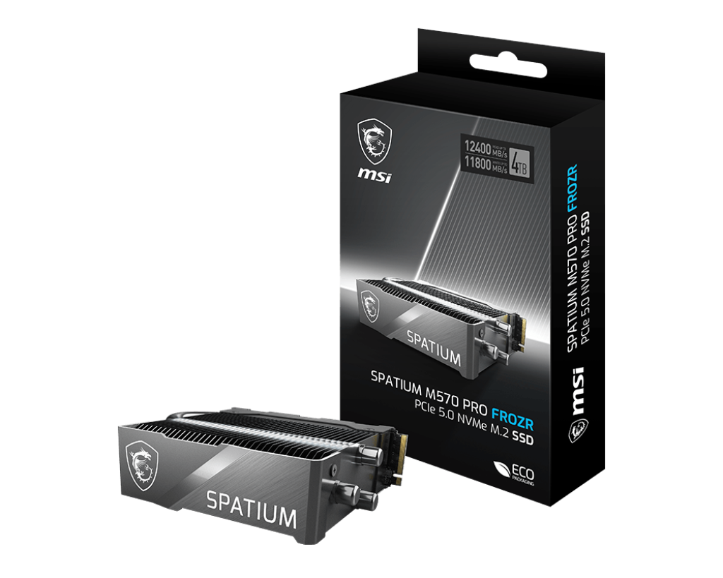 MSI SPATIUM M570 PRO PCIe 5.0 NVMe M.2 2TB FROZR - مبرد مائي ام اس اي - SafeBox Company - شركة الصندوق الامن