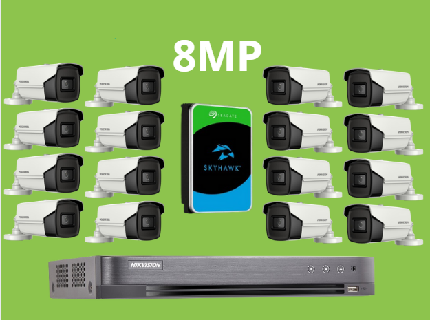 بكجات HIKVISON أنالوج بدقة 8MP