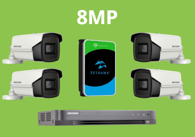 بكجات HIKVISON أنالوج بدقة 8MP
