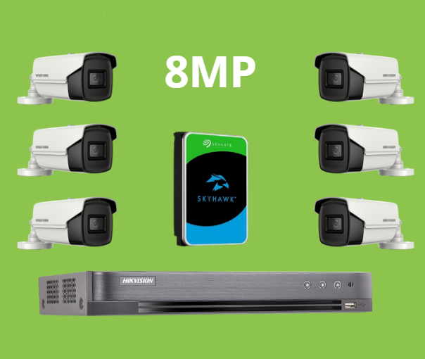 بكجات HIKVISON أنالوج بدقة 8MP