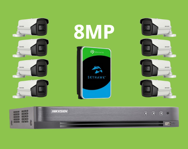 بكجات HIKVISON أنالوج بدقة 8MP