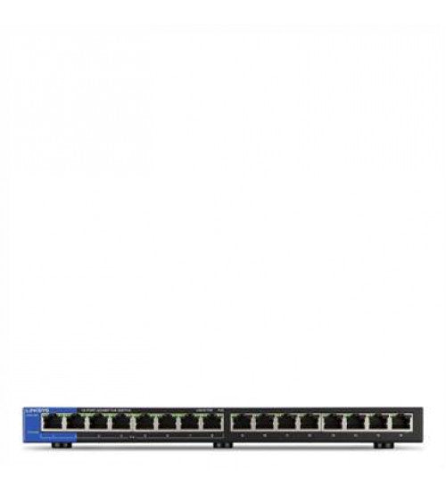 LINKSYS LGS116P 16-PORT DESKTOP BUSINESS GIGABIT POE+ SWITCH