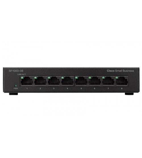 سويتش شبكات Cisco SF 100D-08-UK 8 منفذ
