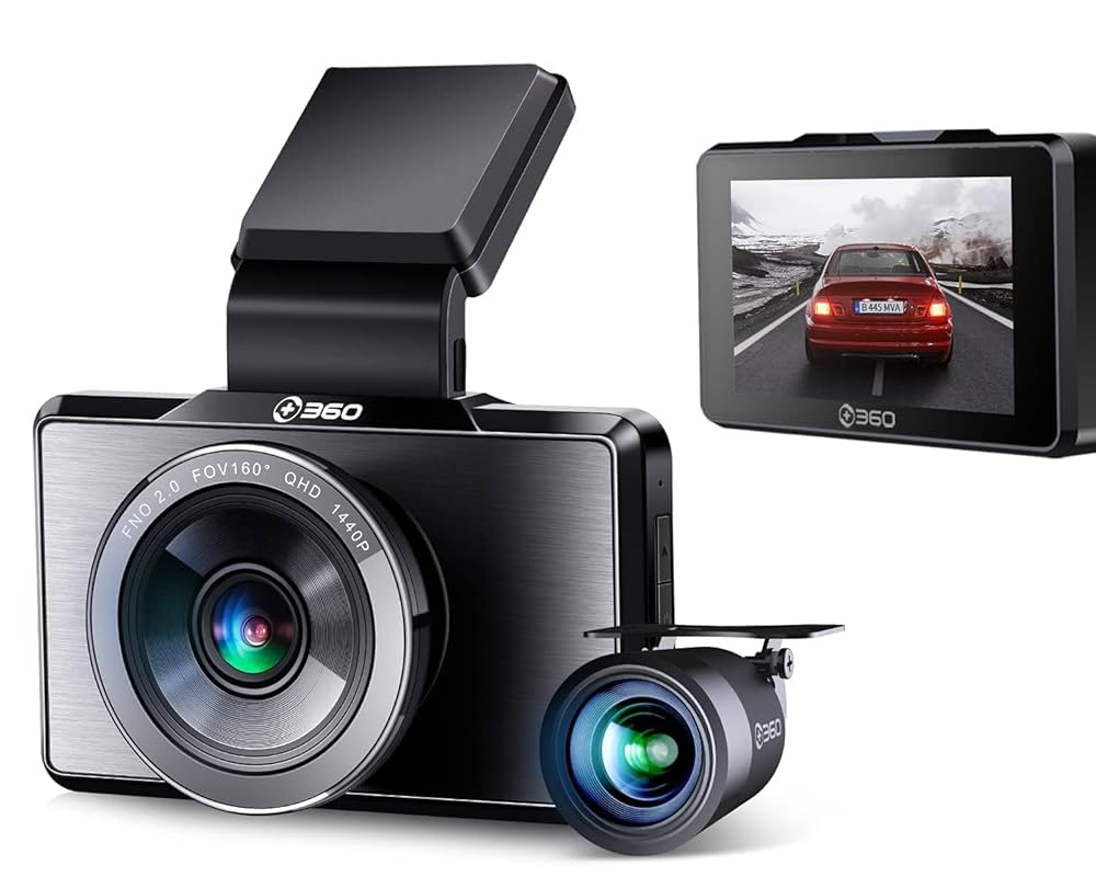كاميرا سيارات G500H مزدوجة العدسة بدقة 1440p + 1080p – 360 Botslab
