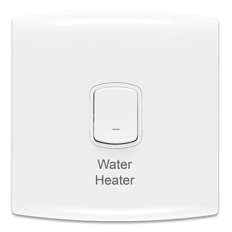 مفتاح 20 أمبير ثنائي القطب مع لمبة أشارة 7×7