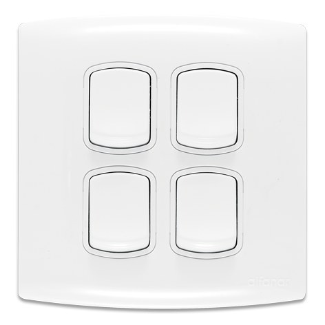 مفتاح 10 أمبير رباعي 7×7