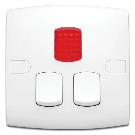 مفتاح 10 أمبير ثلاثي + لمبة أشارة أشارة 7×14