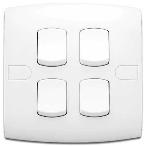 مفتاح 10 أمبير رباعي 7×7