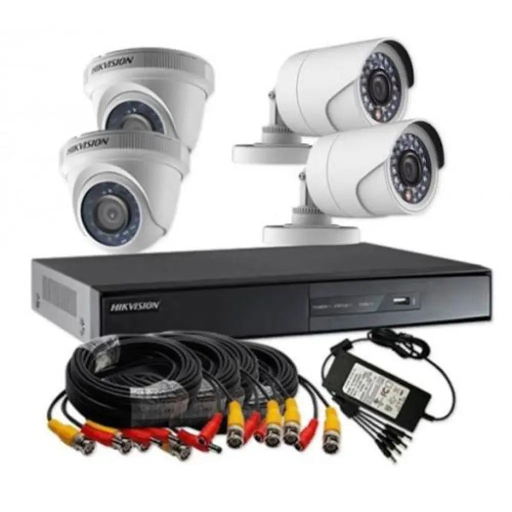 DS-J143 - طقم 4 كاميرات خارجية وداخلبة هايك فيجين Analog - SafeBox Company - شركة الصندوق الامن
