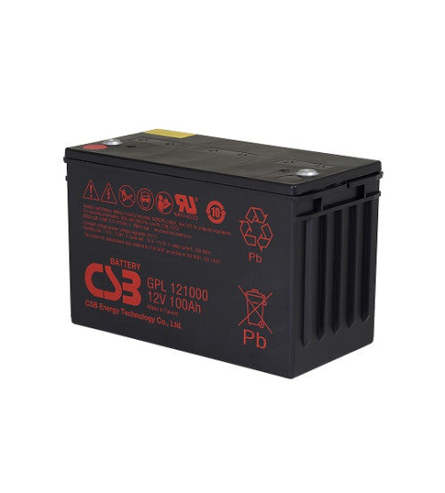 بطارية CSB GPL121000، 12 فولت، 100 أمبير ساعة