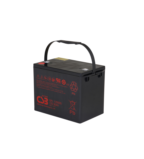 بطارية CSB GPL12800، 12 فولت، 80 أمبير ساعة