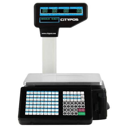 ميزان باركود CP-LWS201-BLA مع طابعة حرارية وملصقات