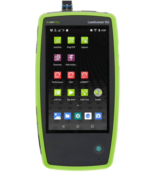 جهاز فحص شبكات وكابلات NetAlly LinkRunner® 10G