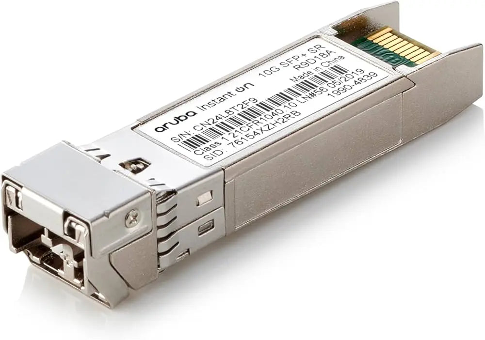 R9D18A - Aruba Instant On 10G SFP+ LC SR 300m MMF Transceiver - SafeBox Company - شركة الصندوق الامن