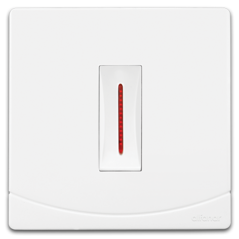 سدرا مفتاح ثنائي القطبية 20 أمبير مفرد مع لمبة 7×7