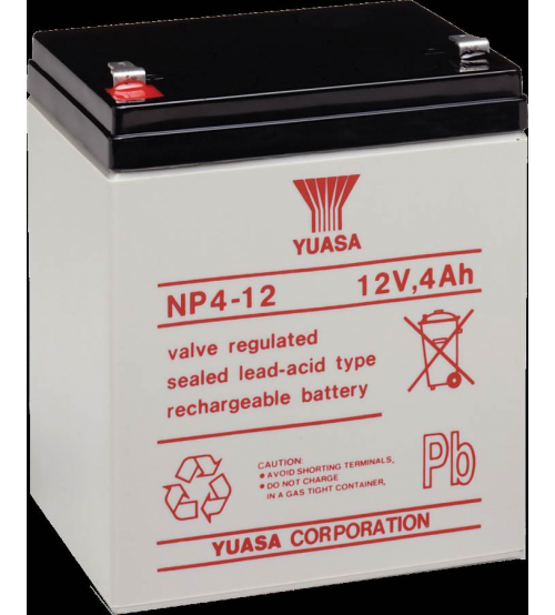 بطارية YUASA NP4-12 12 فولت 4 أمبير ساعة