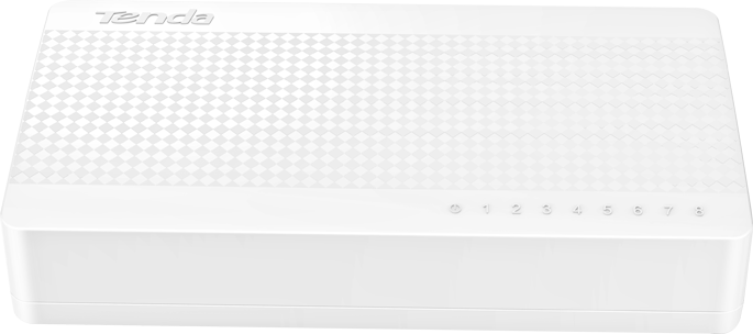Tenda S108 سويتش 8 منافذ Fast Ethernet – أداء موثوق وسهل الاستخدام