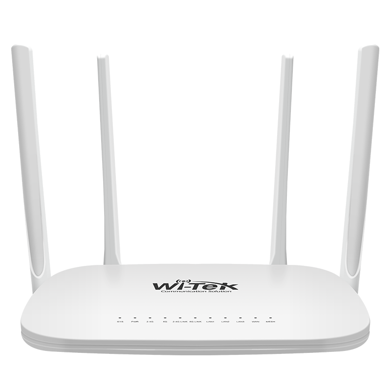 راوتر WiFi مع PoE Switch Wi-Tek WI-R3 - AC1200 مع 4 منافذ و3 مخارج PoE