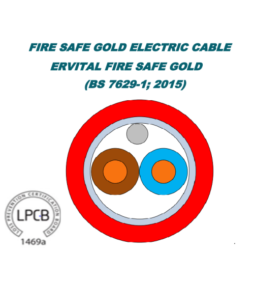 كابل FIRE SAFE بخصائص مقاومة حريق وفق الوصف BNET CABLING SOLUTIONS BEFSGC500MRE2150R، 500 متر