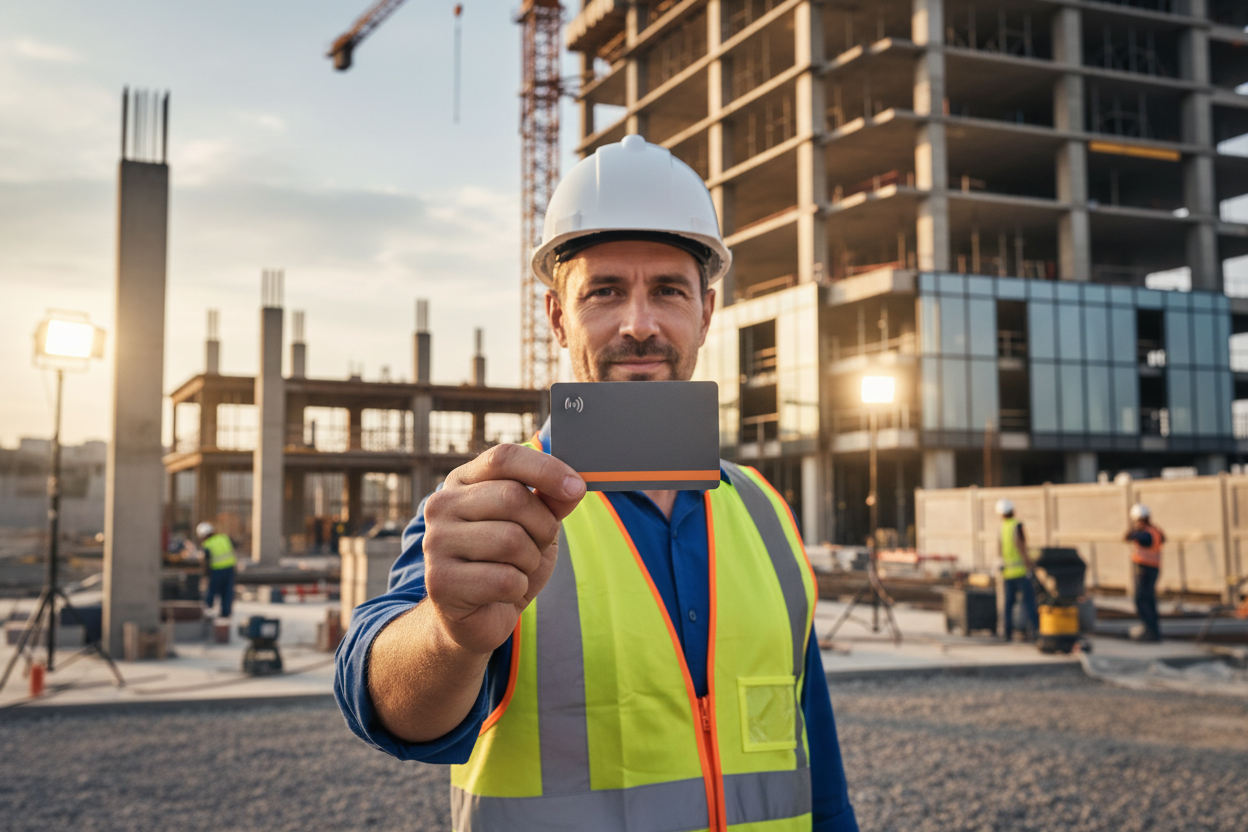 بطاقة NFC للمقاولين ومهندسي البناء في السعودية SafeBox