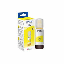 112 EcoTank Pigment Yellow Ink Bottle Yield 6,000 pages - SafeBox Company - شركة الصندوق الامن
