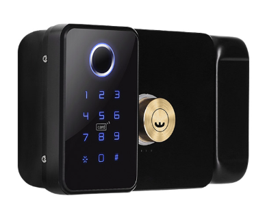 ENOX R1 | Smart Door Lock | Fingerprint + 5 Methods | Tuya | Black