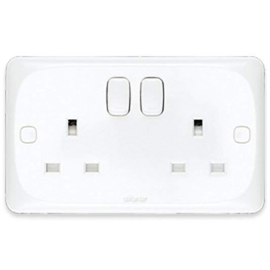 ميرا فيش بمفتاح 13 أمبير مزدوج 7x14