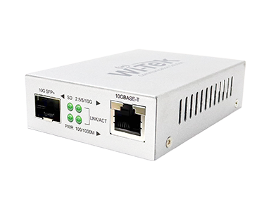 Fiber Optic Converter Wi-Tek WI-MC301 - Multi-speed up to 10Gbps with SFP+