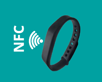 سوار ذكي NFC مقاوم للماء من السيليكون