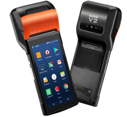 جهاز نقاط البيع الذكي SUNMI V2s EN بطابعة مدمجة | Smart POS Terminal SUNMI V2s EN