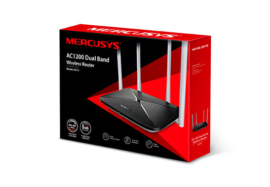 AC12 – راوتر مزدوج النطاق بسرعة ‎1200Mbps‎ لتغطية مستقرة وفعالة