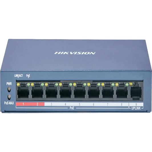 DS-3E0109P-E/M - سويتش 8 منافذ هايك فيجين SafeBox Company - شركة الصندوق الامن