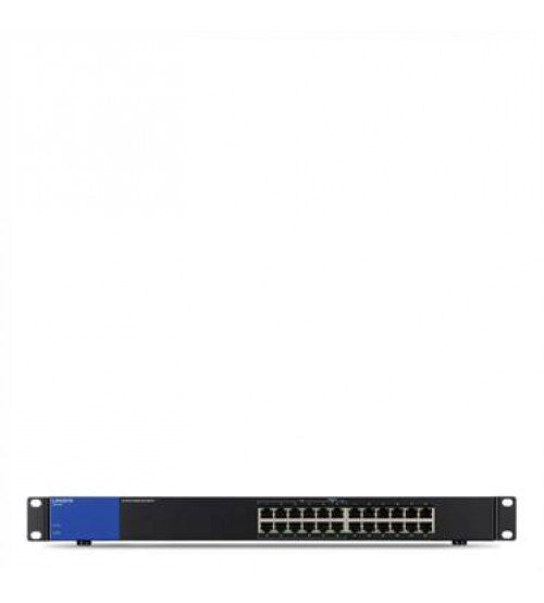 LINKSYS LGS124P 24-PORT RACKMOUNT BUSINESS GIGABIT POE+ SWITCH