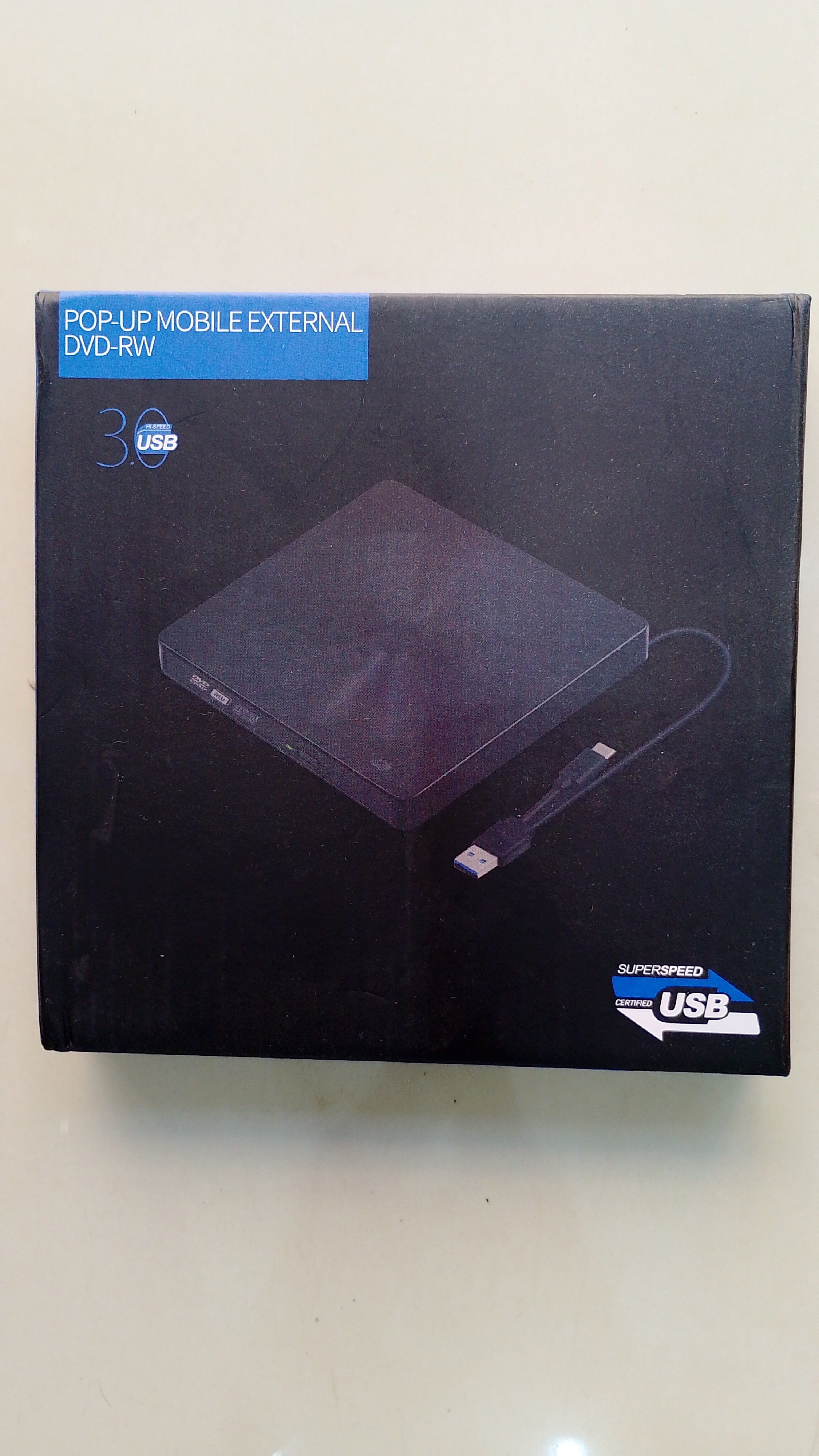 قارئ وناسخ أقراص DVD-RW خارجي USB 3.0 للكمبيوتر واللابتوب