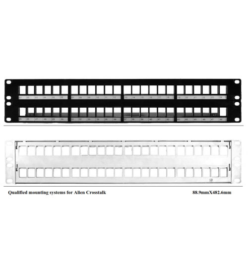 لوحة توزيع توصيلات شبكة BNET CABLING SOLUTIONS B-PP48UTPFTP-BK
