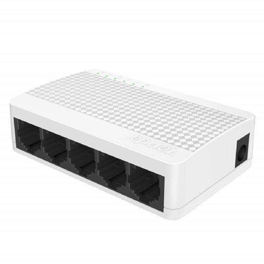Tenda S105 سويتش 5 منافذ 10/100Mbps – تصميم صغير وأداء ثابت
