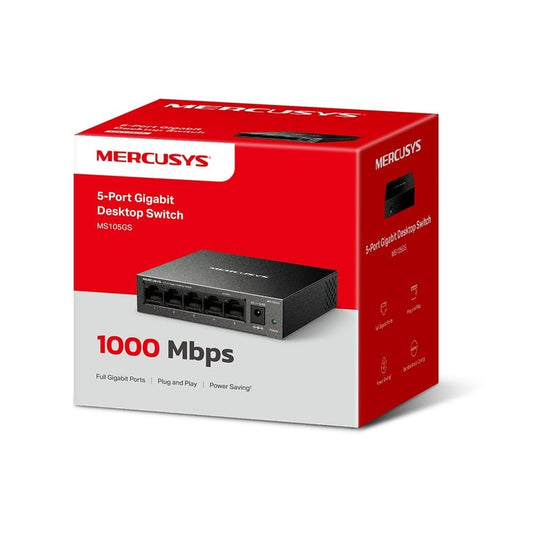 MS105GS – سويتش صغير بخمسة منافذ جيجابت
