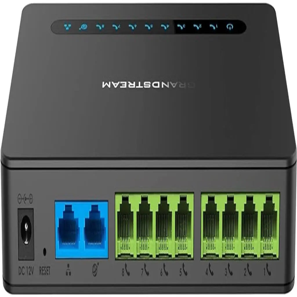 HT818 - بوابة 8 منافذ مع راوتر جراند ستريم - SafeBox Company - شركة الصندوق الامن