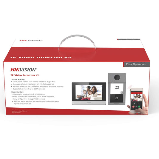 DS-KIS604-P(B) - كيت انتر كام هايك فيجين IP - SafeBox Company - شركة الصندوق الامن