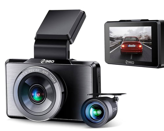 كاميرا سيارات G500H مزدوجة العدسة بدقة 1440p + 1080p – 360 Botslab
