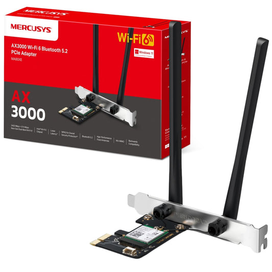 MA80XE – محول Wi-Fi 6 ثنائي النطاق من الصندوق الآمن