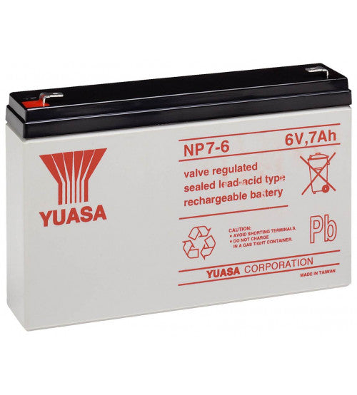 بطارية YUASA NP7-6 6 فولت 7 أمبير ساعة