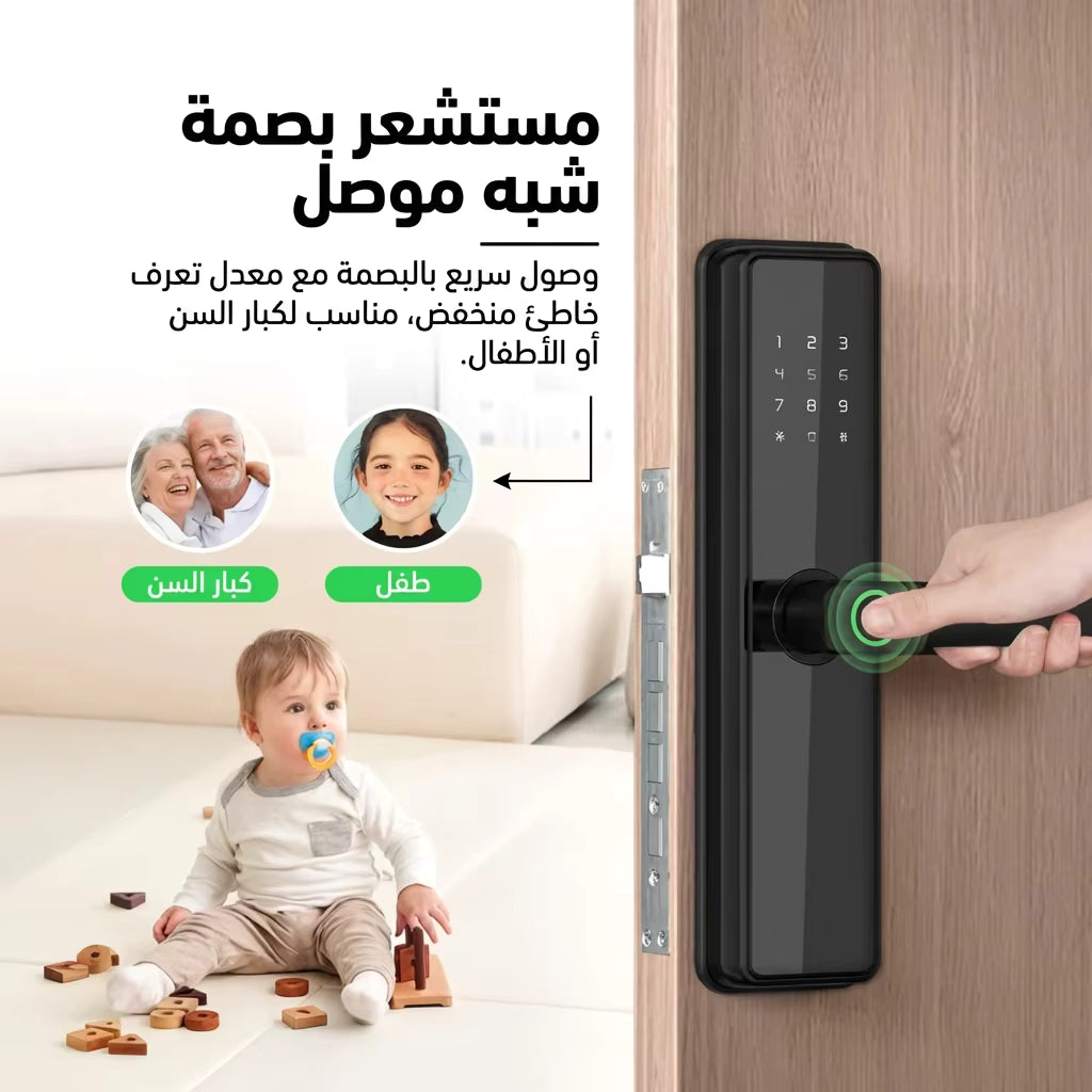Smart Lock Aluminum | Fingerprint + 5 Methods — ENOX R9 | TTlock / Tuya