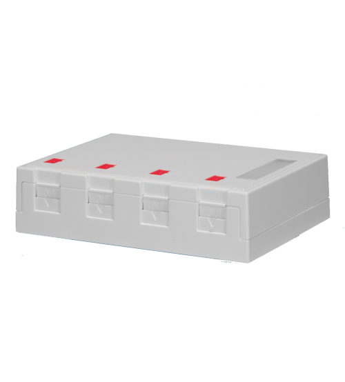 علبة منافذ تركيب سطحي BNET CABLING SOLUTIONS B-2PSMPBWS-WH