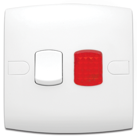 مفتاح 10 أمبير مفرد + لمبة أشارة 7×7