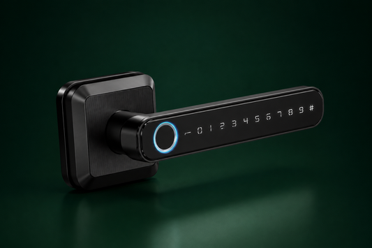 ENOX R2 | Smart Aluminum Lock | Fingerprint + 4 Methods | Latch 60-70mm | TTlock / Tuya | Black / Silver