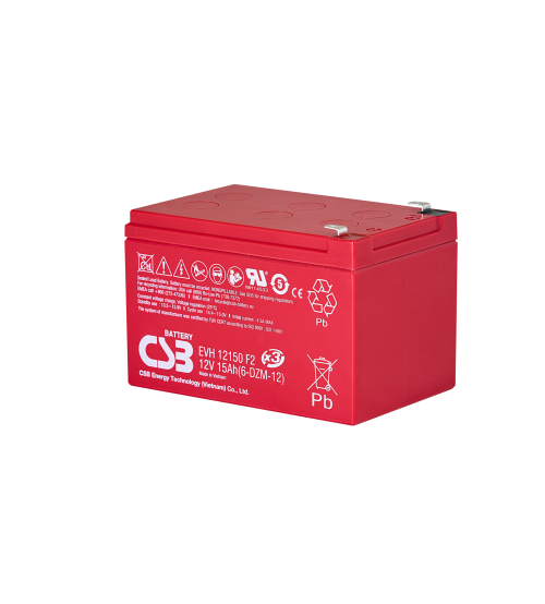 بطارية CSB EVH12150F2 12 فولت 15 أمبير ساعة