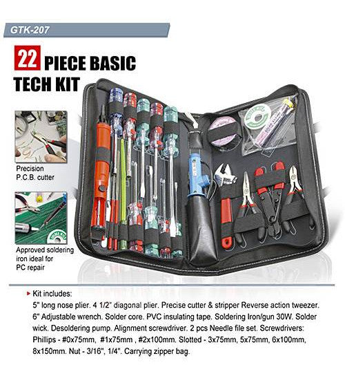 طقم أدوات فنية GOLDTOOL GTK-207B