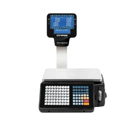 CP-LWS301-BLA Barcode Scale with Thermal Printer and Labels