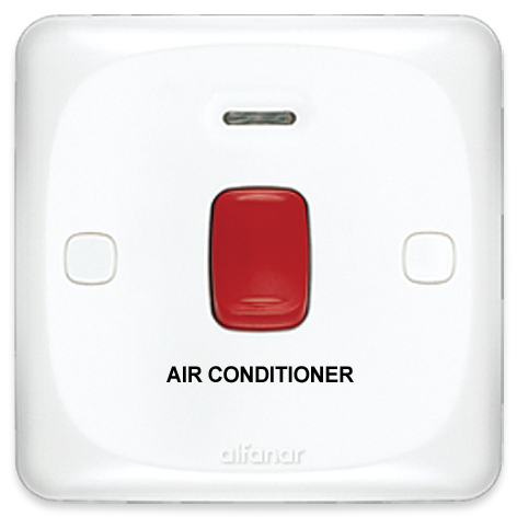 ميرا مفتاح 45 أمبير قطبين لمبة وأرضي 7x7